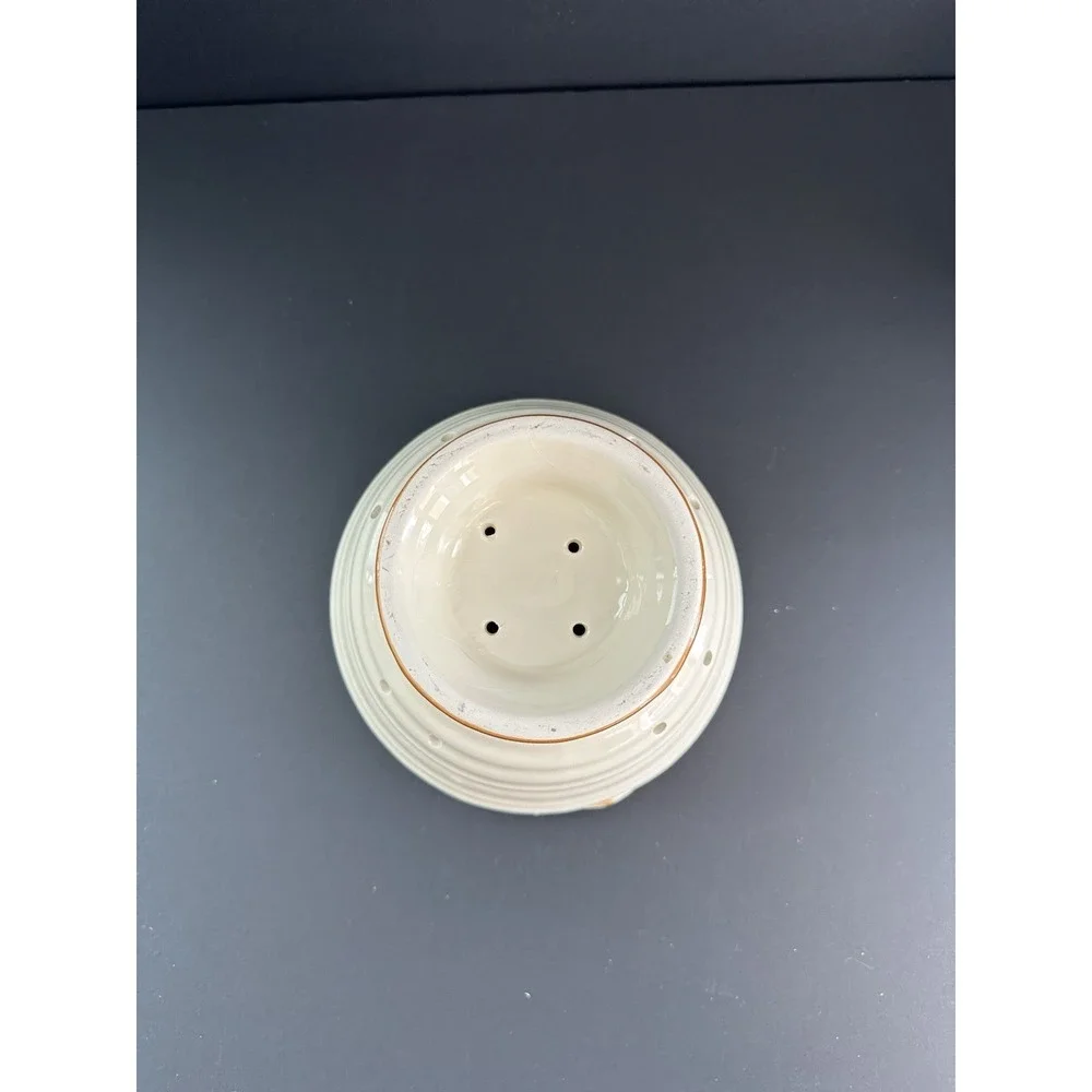 Ceramic Lemon Colander Bowl Footed Strainer Fruit Berry Italian Kitchen Decor